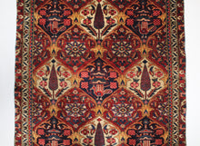 Load image into Gallery viewer, Handmade Antique, Vintage oriental Wool  Persian \Bakhtiari rug - 200  X 116 cm
