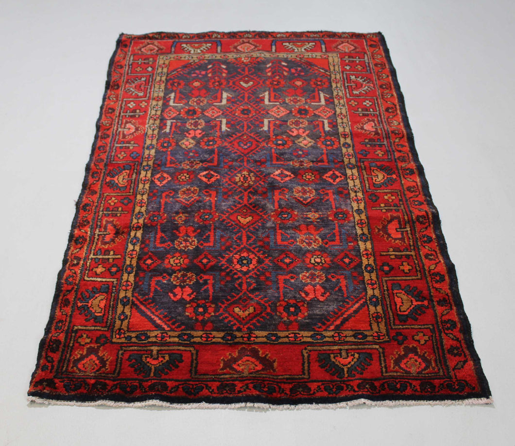 Handmade Antique, Vintage oriental Persian Malayer rug - 160 X 100 cm