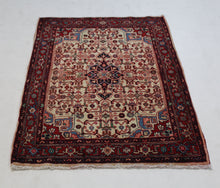 Load image into Gallery viewer, Handmade Antique, Vintage oriental Persian Bijar rug - 125 X 84 cm
