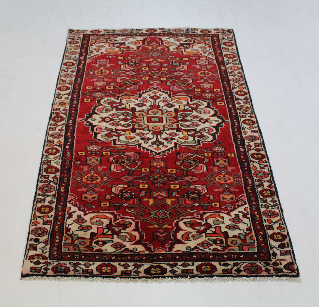Handmade Antique, Vintage oriental Persian Hamedan rug - 175 X 100 cm