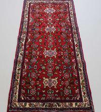 Load image into Gallery viewer, Handmade Antique, Vintage oriental Persian Hosinabad runner - 170 X 75 cm
