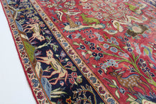 Load image into Gallery viewer, Handmade Antique, Vintage oriental Persian  Ghom rug - 245 X 150 cm
