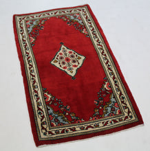Load image into Gallery viewer, Handmade Antique, Vintage oriental Persian Sarokh rug - 116 X 63 cm
