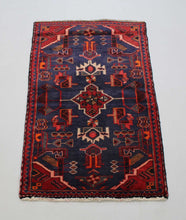 Load image into Gallery viewer, Handmade Antique, Vintage oriental Persian Mosel rug - 114 X 60 cm
