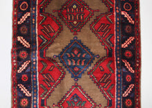 Load image into Gallery viewer, Handmade Antique, Vintage oriental Persian Mosel rug - 200 X 90 cm
