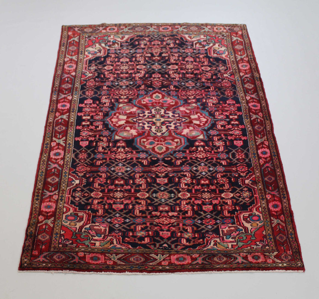 Handmade Antique, Vintage oriental Persian  Malayer rug - 233 X 133 cm