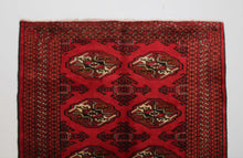 Load image into Gallery viewer, Handmade Antique, Vintage oriental Persian Turkaman rug - 142 X 100 cm
