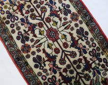 Load image into Gallery viewer, Handmade Antique, Vintage oriental Persian Savah rug - 150 X 66 cm
