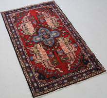 Load image into Gallery viewer, Handmade Antique, Vintage oriental wool Persian \Malayer rug - 125 X 75cm
