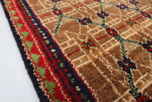 Load image into Gallery viewer, Handmade Antique, Vintage oriental wool Persian \Nahavand rug - 260 X 89 cm
