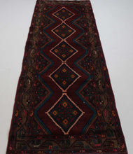 Load image into Gallery viewer, Handmade Antique, Vintage oriental Persian Mosel rug - 246 X 75 cm
