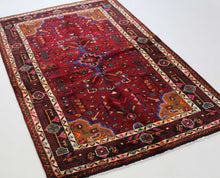 Load image into Gallery viewer, Handmade Antique, Vintage oriental wool Persian \Hamedan rug - 175X 120 cm
