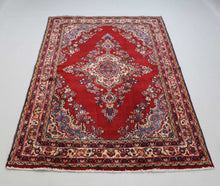 Load image into Gallery viewer, Handmade Antique, Vintage oriental Persian Sharafabad rug - 210 X 131 cm
