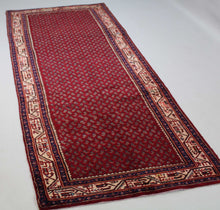 Load image into Gallery viewer, Handmade Antique, Vintage oriental Persian Arak rug - 325 X 110 cm
