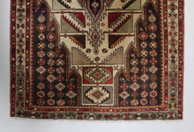 Load image into Gallery viewer, Handmade Antique, Vintage oriental Persian Mazlaghan rug - 193 X 127 cm
