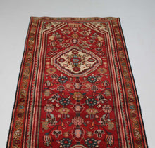 Load image into Gallery viewer, Handmade Antique, Vintage oriental wool Persian \Mosel rug - 309X 85 cm
