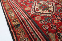 Load image into Gallery viewer, Handmade Antique, Vintage oriental wool Persian \Mosel rug - 309X 85 cm
