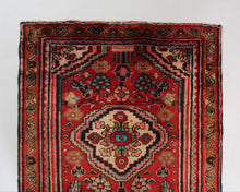 Load image into Gallery viewer, Handmade Antique, Vintage oriental wool Persian \Mosel rug - 309X 85 cm
