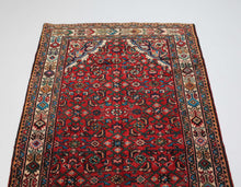 Load image into Gallery viewer, Handmade Antique, Vintage oriental Persian Hosinabad rug - 340 X 115 cm
