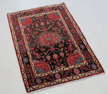 Load image into Gallery viewer, Handmade Antique, Vintage oriental Persian Hamedan rug - 120 X 77 cm
