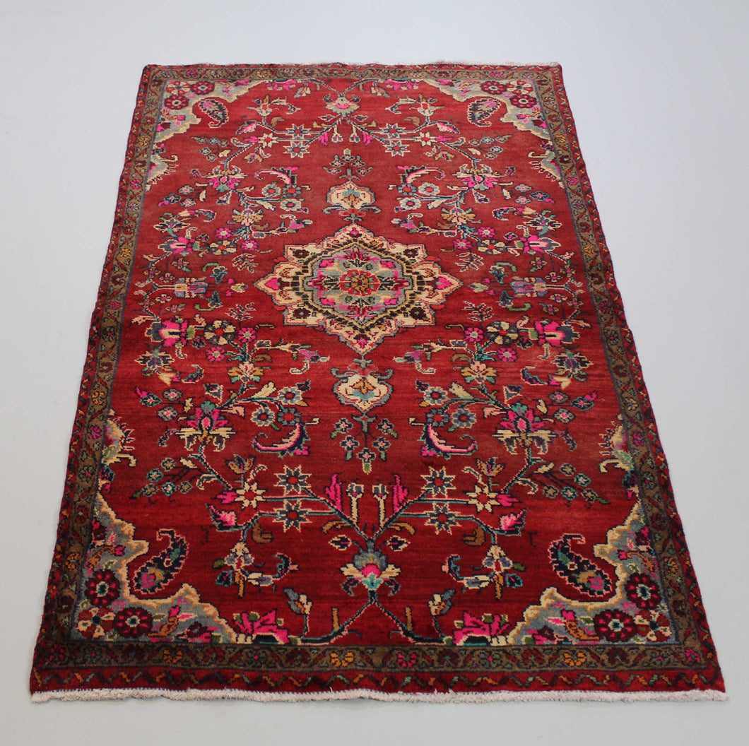 Persian Antique, Vintage oriental rug - Davoud abad 217x 119cm