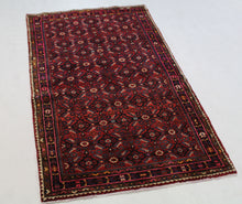 Load image into Gallery viewer, Handmade Antique, Vintage oriental Persian Hosinabad rug - 205 X 109 cm
