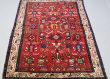 Load image into Gallery viewer, Handmade Antique, Vintage oriental wool Persian \Nahavand rug - 220 X 148 cm
