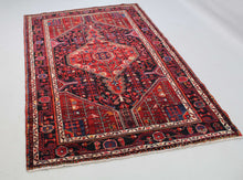 Load image into Gallery viewer, Handmade Antique, Vintage oriental wool Persian \Malayer rug - 240X 145 cm
