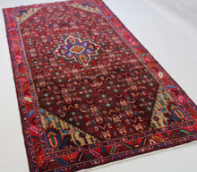Load image into Gallery viewer, Handmade Antique, Vintage oriental wool Persian Mosel rug - 280 X 135 cm
