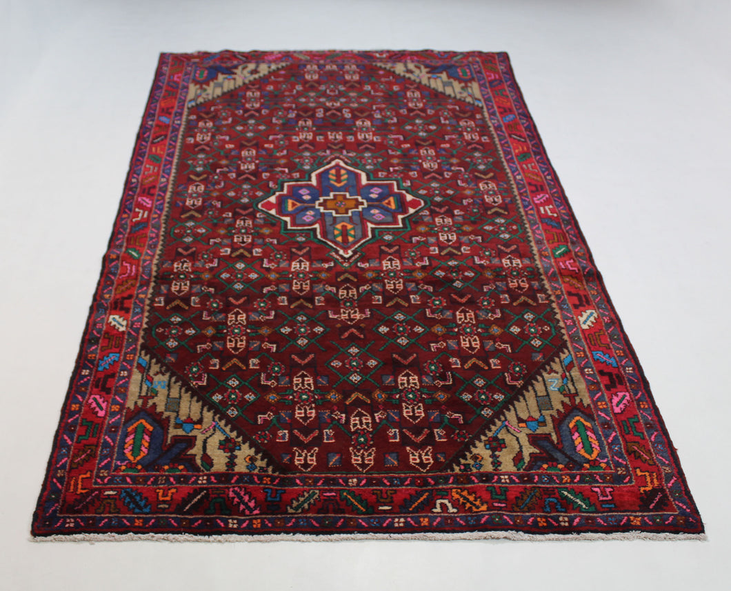 Handmade Antique, Vintage oriental Persian  Nahavand rug - 280 X 135 cm