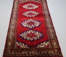 Load image into Gallery viewer, Handmade Antique, Vintage oriental Persian Mosel rug - 225 X 95 cm
