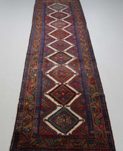 Load image into Gallery viewer, Handmade Antique, Vintage oriental wool Persian \Nahavand rug - 330 X 83 cm

