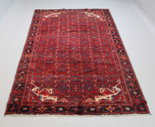 Load image into Gallery viewer, Handmade Antique, Vintage oriental Persian Hosinabad rug - 287 X 150 cm
