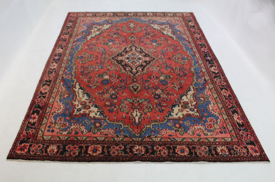 Handmade Antique, Vintage oriental Persian Asadabad rug - 303 X 205 cm