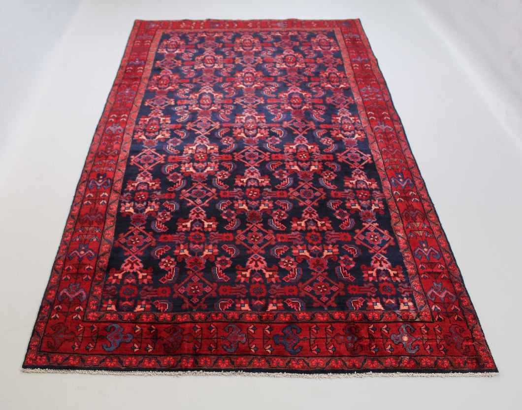 Handmade Antique, Vintage oriental wool Persian Malayer rug - 335 X 168 cm