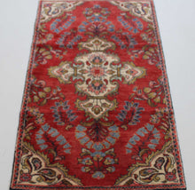 Load image into Gallery viewer, Handmade Antique, Vintage oriental Persian Sarokh rug - 130 X 74 cm
