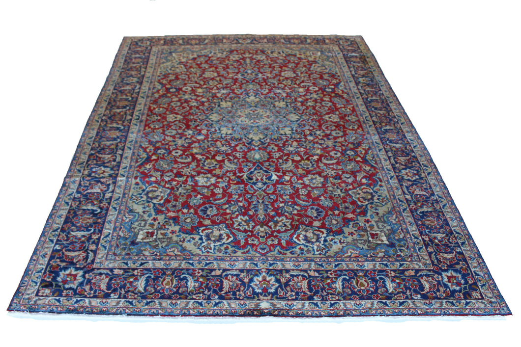 Handmade Antique, Vintage oriental Persian Najafabad rug - 382 X 246 cm