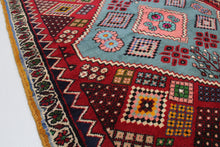 Load image into Gallery viewer, Handmade Antique, Vintage oriental wool Persian \Mayme rug - 198 X 110 cm
