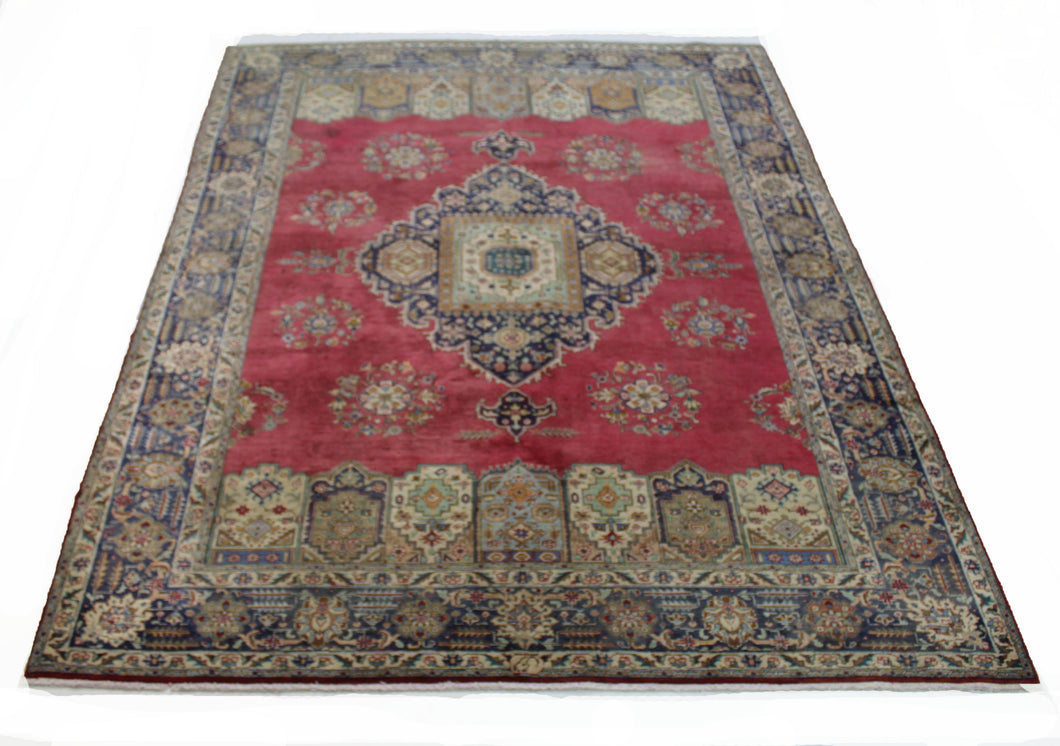 Handmade Antique, Vintage oriental Persian Tabriz rug - 325 X 233 cm