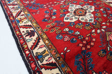 Load image into Gallery viewer, Handmade Antique, Vintage oriental wool Persian \Mosel rug - 317 X 108 cm
