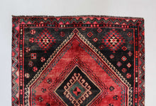 Load image into Gallery viewer, Handmade Antique, Vintage oriental wool Persian \Hosinabad rug - 250 X 122 cm
