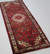 Load image into Gallery viewer, Handmade Antique, Vintage oriental wool Persian \Mosel rug - 200 X 77 cm
