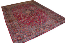 Load image into Gallery viewer, Handmade Antique, Vintage oriental Persian Mashad rug - 390 X 300 cm
