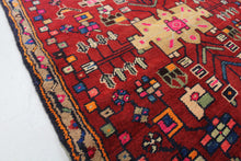 Load image into Gallery viewer, Handmade Antique, Vintage oriental wool Persian \Mosel rug - 405 X 85 cm

