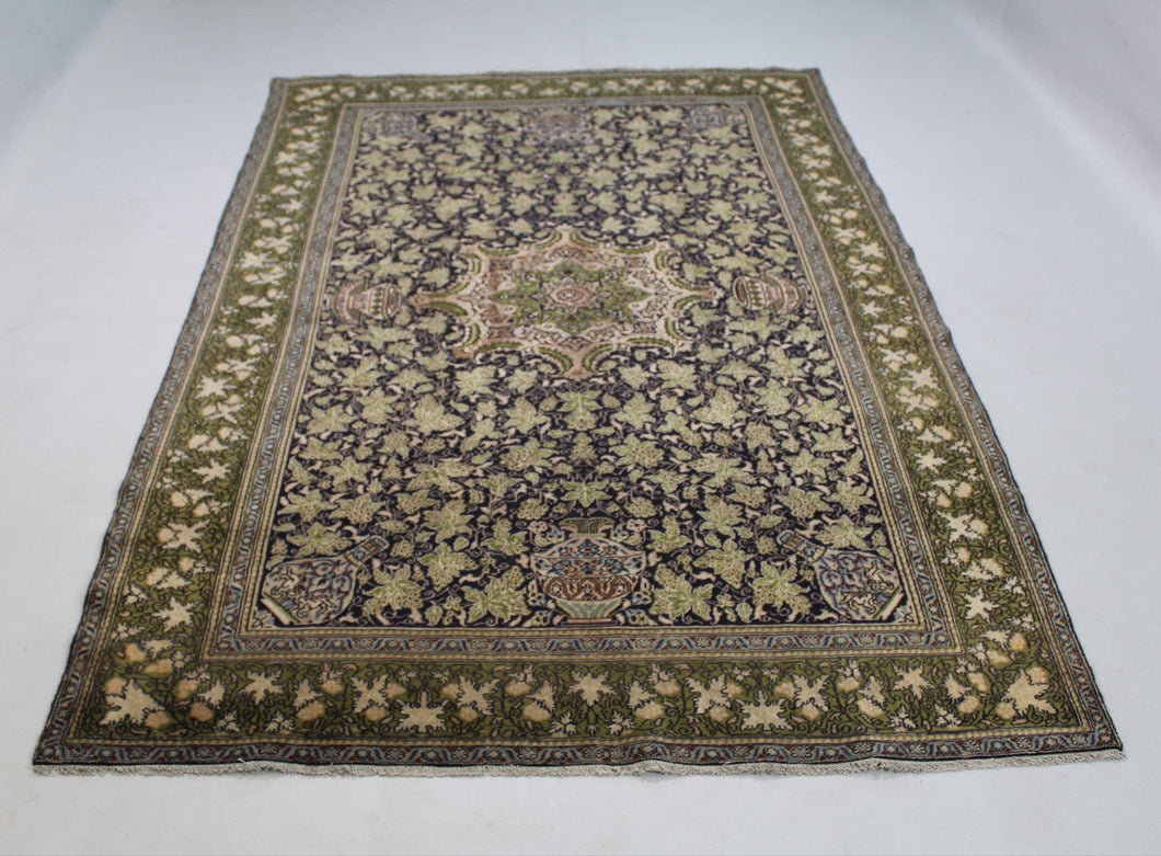 Handmade Antique, Vintage oriental wool Persian \Sahar Reza rug - 260 X 150 cm