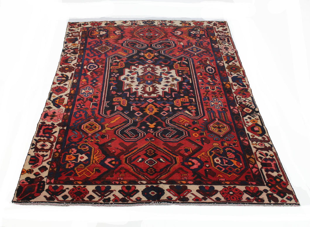 Handmade Antique, Vintage oriental Persian Bakhtiar rug - 285 X 183 cm