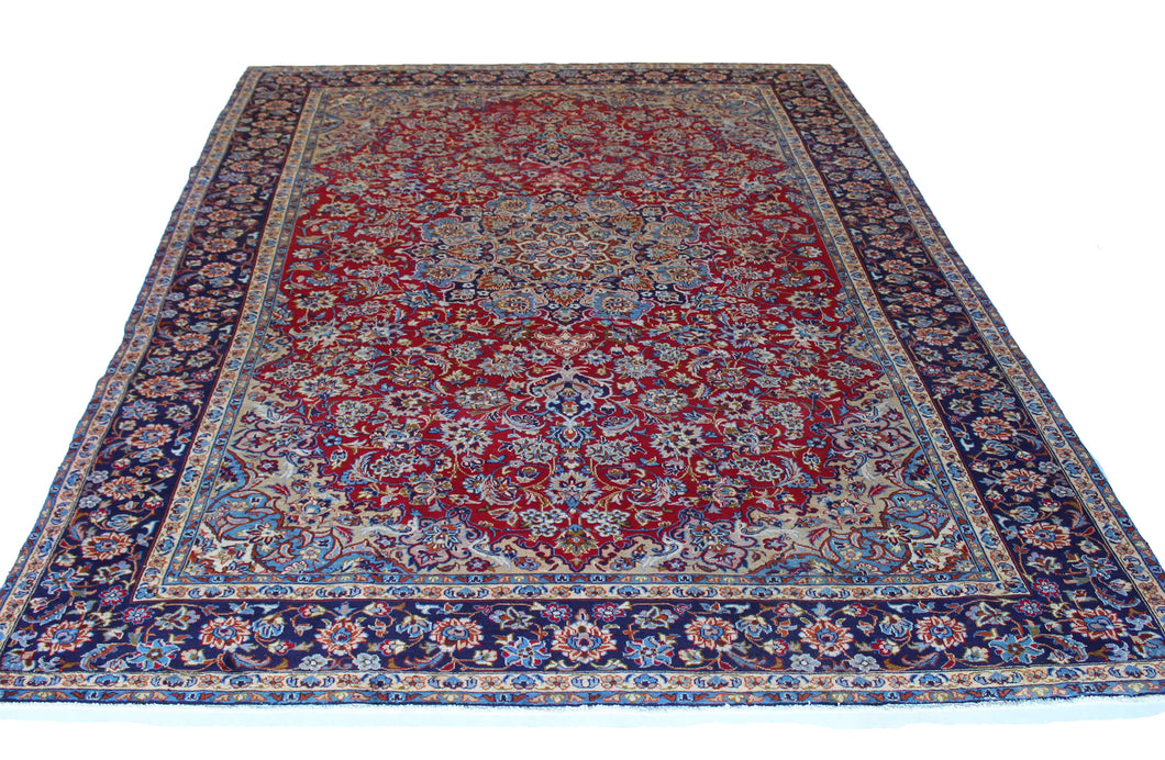 Handmade Antique, Vintage oriental Persian Najafabad rug - 425 X 297 cm