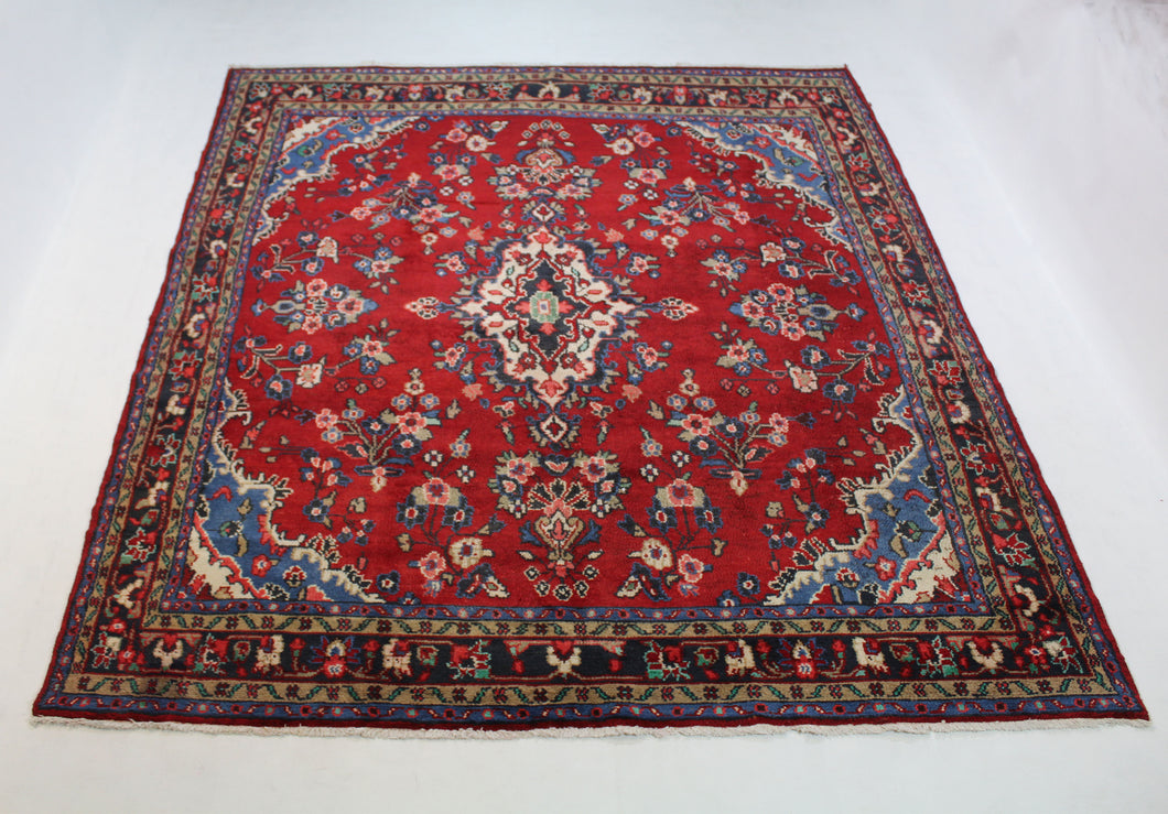 Handmade Antique, Vintage oriental Persian Asadabad rug -300 X 215 cm