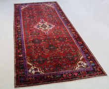 Load image into Gallery viewer, Handmade Antique, Vintage oriental Persian Hamedan rug - 355 X 145 cm

