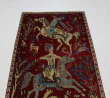Load image into Gallery viewer, Handmade Antique, Vintage oriental Persian Tabriz rug - 150 X 95 cm
